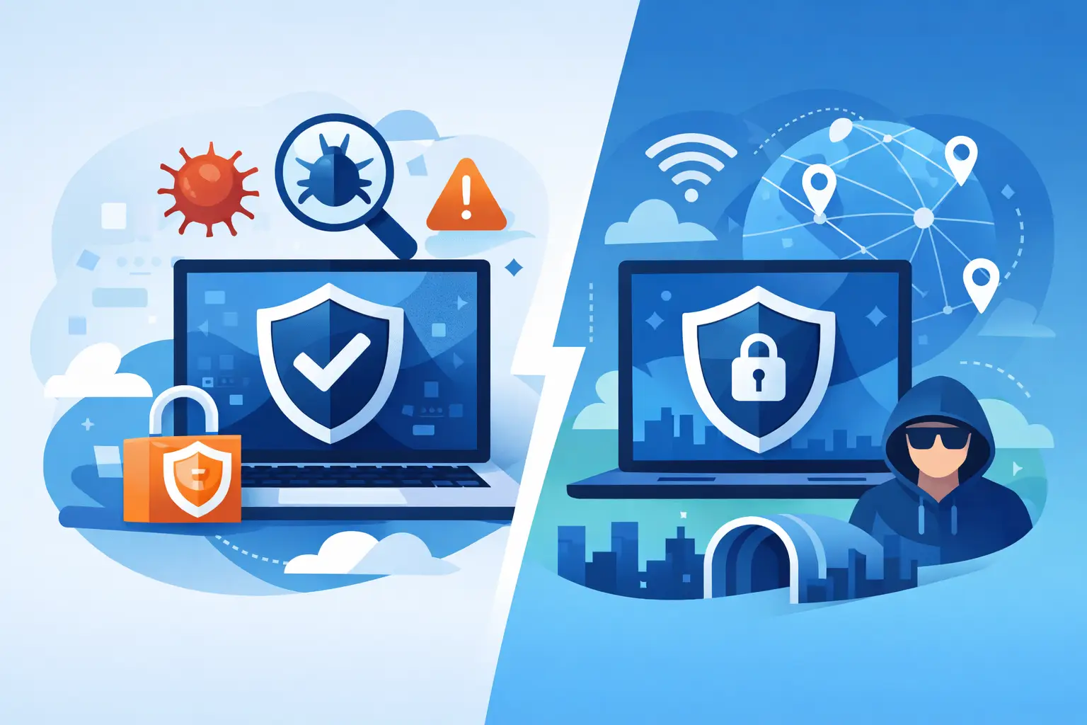 Antivirus vs VPN Differences for Everyday Safety