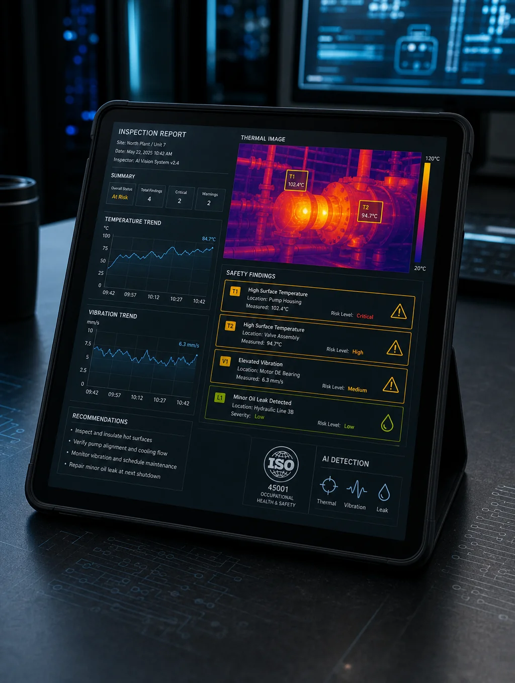 Professional security audit report displayed on a secure digital dashboard