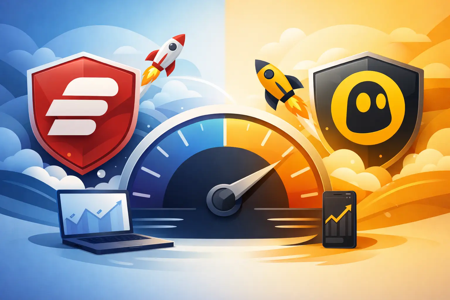 ExpressVPN vs CyberGhost Speed Test Compared