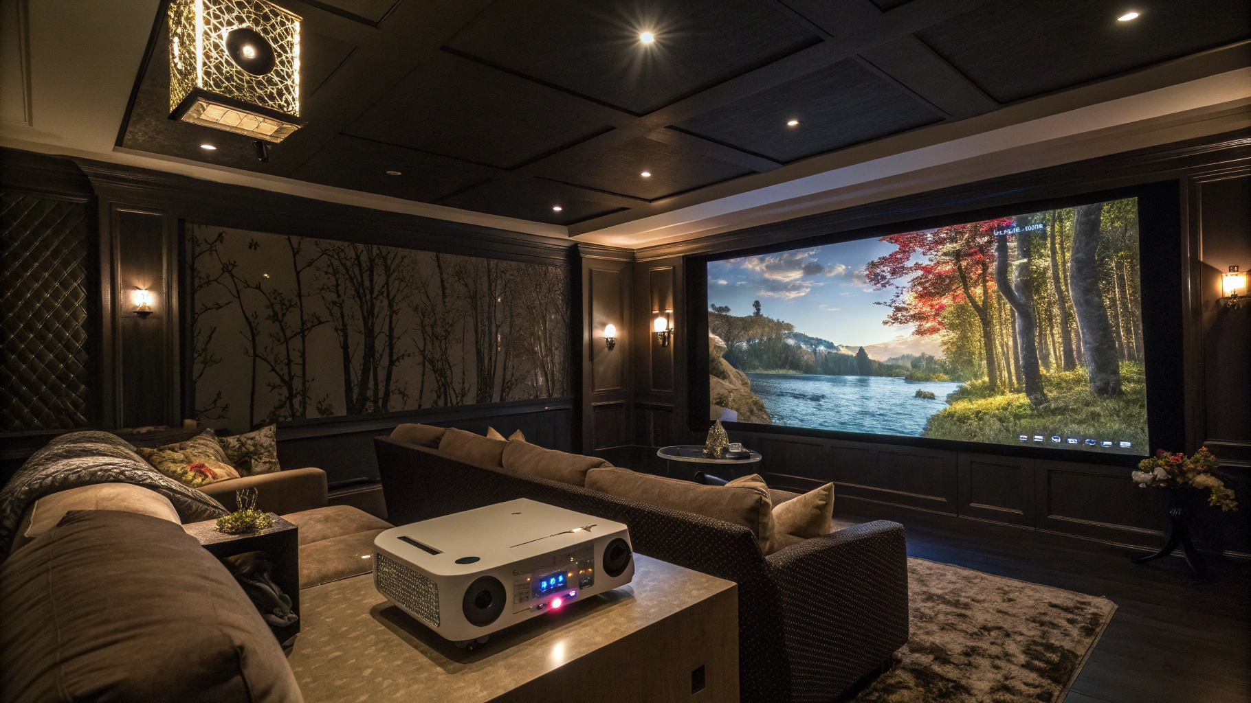 High definition movie streaming on a laptop screen
