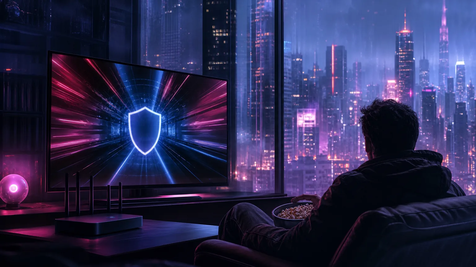 VPN protocols explained for streaming, secure connection and data protection on smart TV.