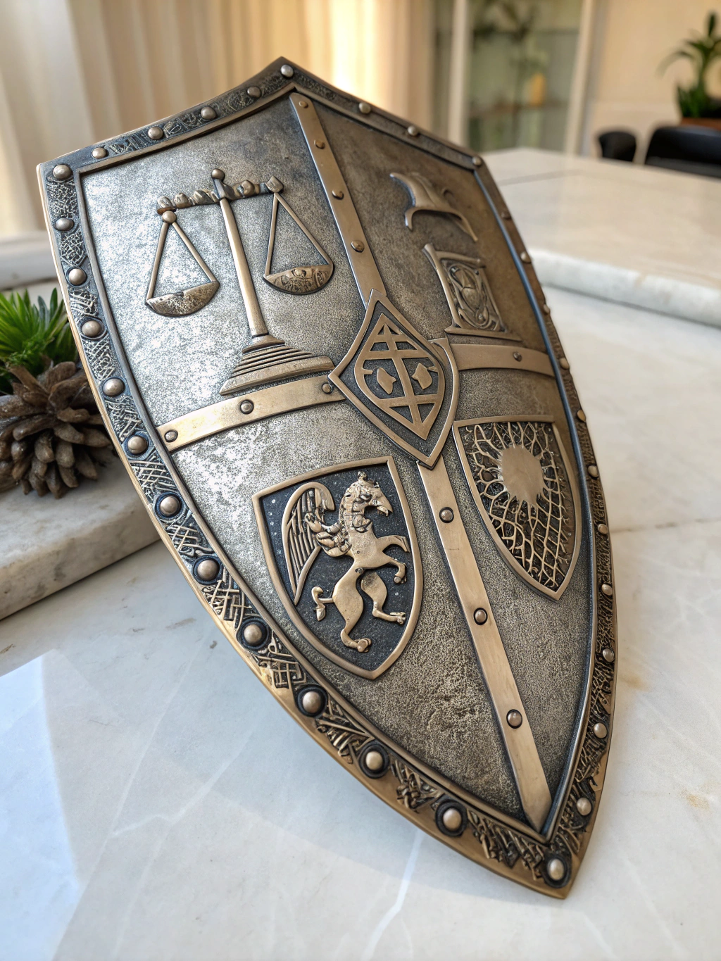 Digital shield icon protecting personal data in a virtual environment