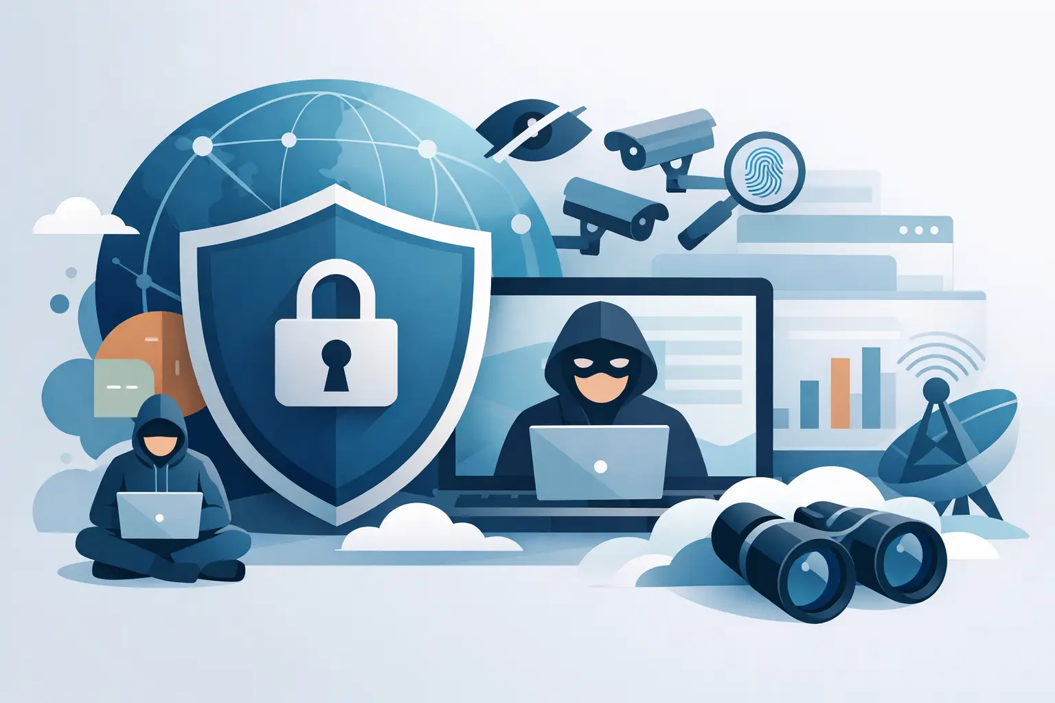 VPN protection against cyber threats, surveillance, and data breaches.