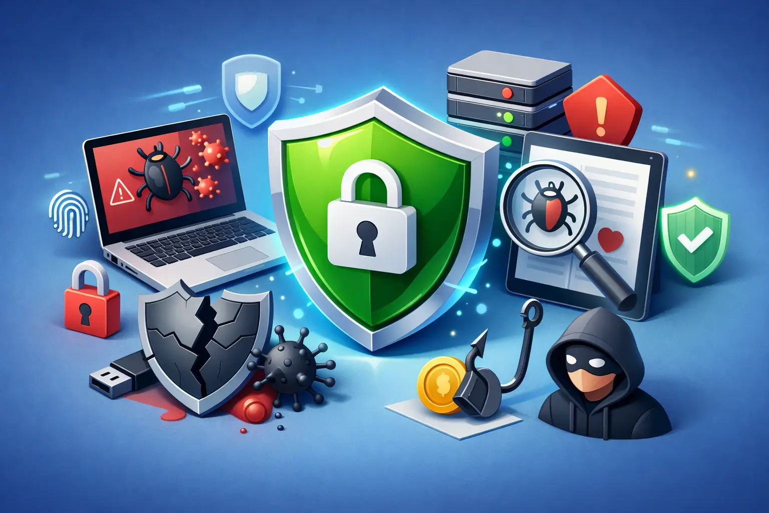 VPN security protecting PlayStation 5 gaming and digital privacy with encryption and antivirus.